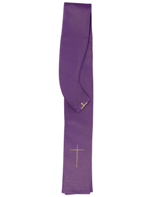 Purple chasuble richly embroidered glossy - LITURGICAL SHOP