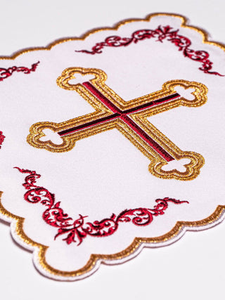 Red and gold chalice linen - LITURGICAL SHOP