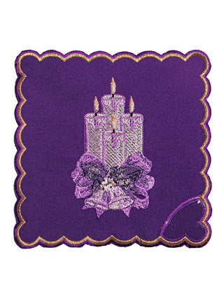 Advent Chalice Linen Set with Liturgical Embroidery