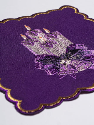 Advent Chalice Linen Set with Liturgical Embroidery