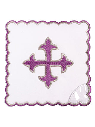 Set of chalice linens with Purple Cross embroidery