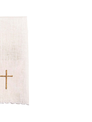 Set of Chalice Linens Embroidered with the HOLY TRINITY in Linen and Cotton