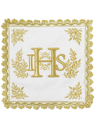 Linen Chalice Set with IHS Embroidery - 4 Pieces