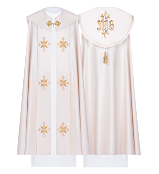 Eucharistic Cope with IHS Monogram - Satin with Embroidery