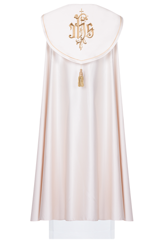 Eucharistic Cope with IHS Monogram - Satin with Embroidery