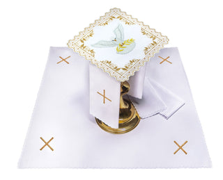 Chalice set with a dove motif for priests