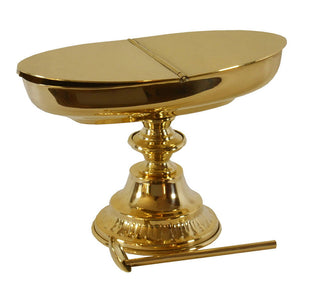 Brass incense boat with liturgical spoon