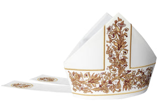 Embroidered mitre made of high-quality fabric - available in any size