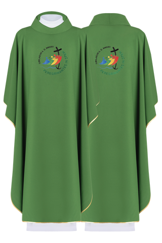 Jubilee Chasuble Rome 2025 with Green Embroidery