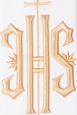 Deacon Stole with IHS Embroidery and Cross