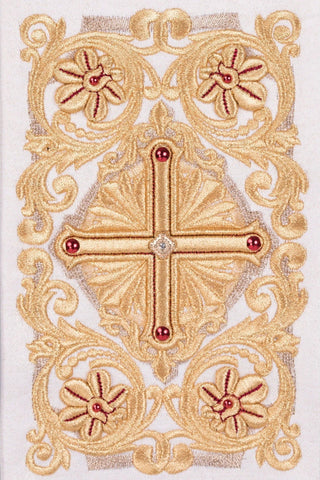 Deacon's stole embroidered with a Cross, width 12 cm, arm length 130 cm, made in Poland