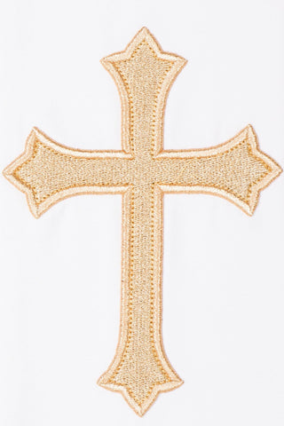 Deacon Stole with Embroidered Cross - High-Quality Fabric, Made in Poland