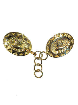 Clasp for a cope with a fish symbol in gold color