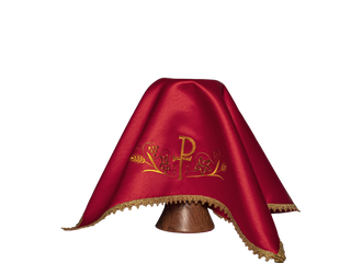 Set of 4 colored chalice veils with the PAX motif in 4 liturgical colors